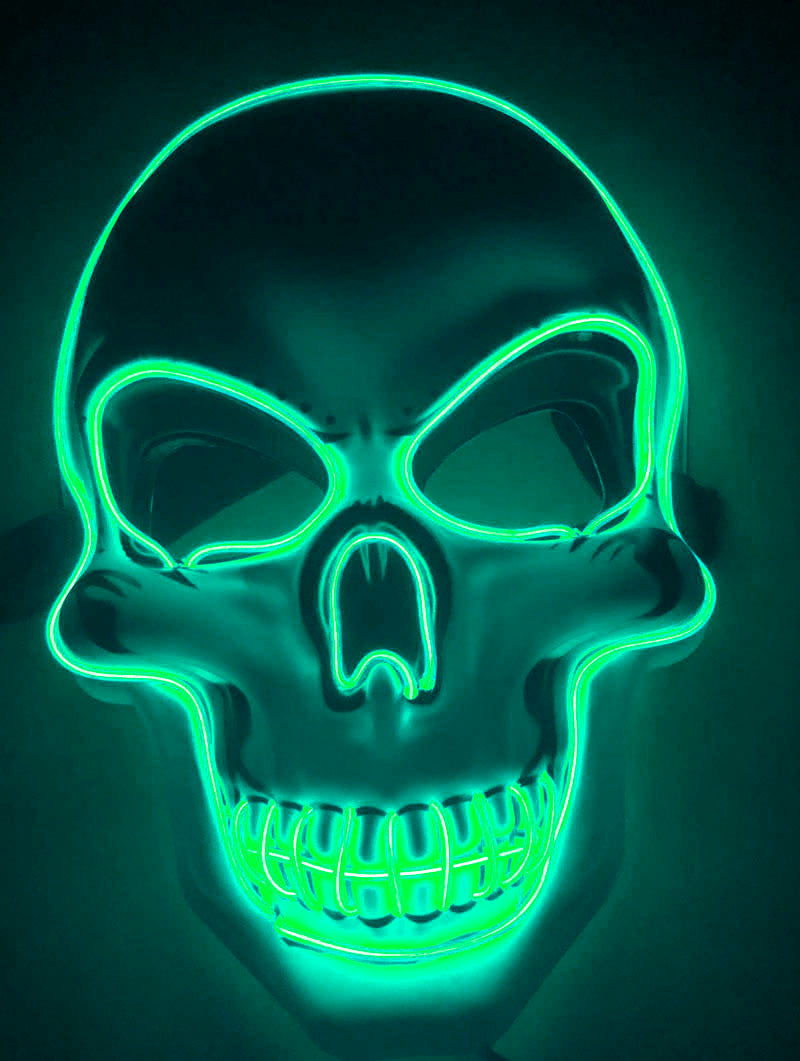 Halloween Maske mit LED-Leuchten