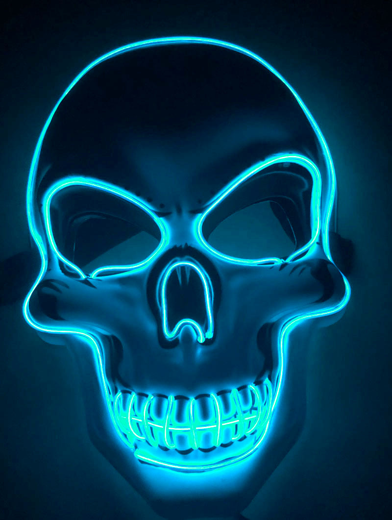 Halloween Maske mit LED-Leuchten