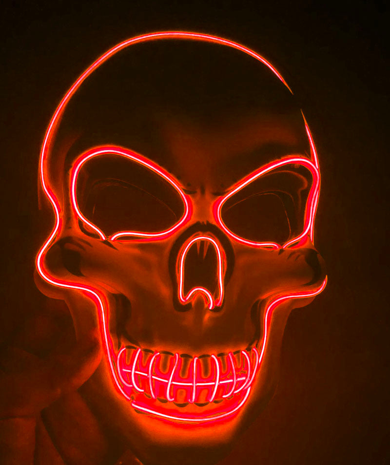 Halloween Maske mit LED-Leuchten