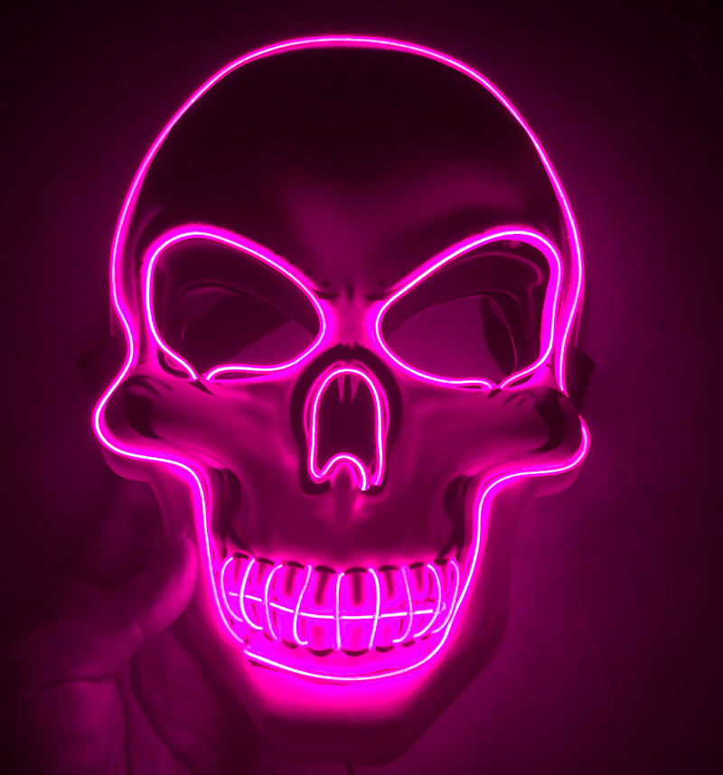 Halloween Maske mit LED-Leuchten